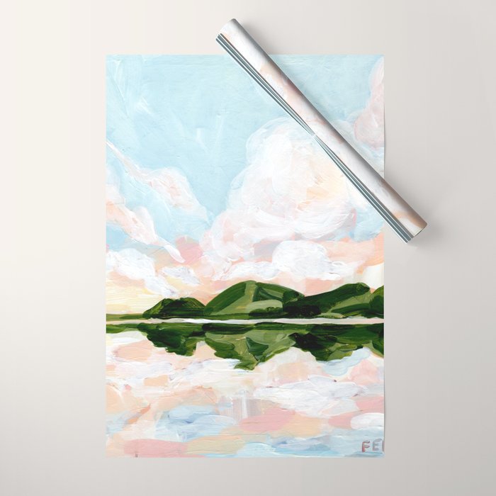 Mirrored Landscape Wrapping Paper Gallery Image 1