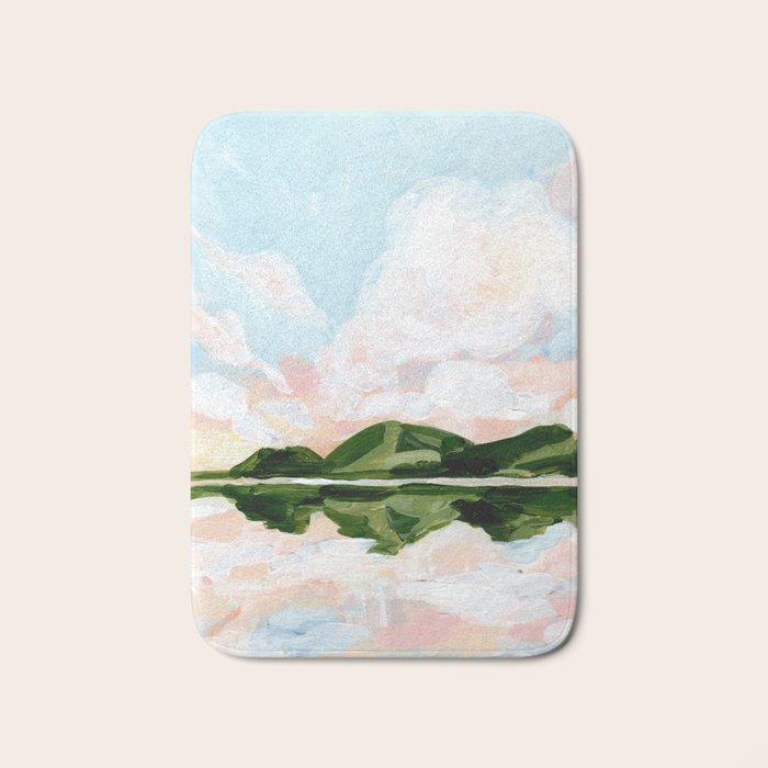 Mirrored Landscape Bath Mat Gallery Image 1