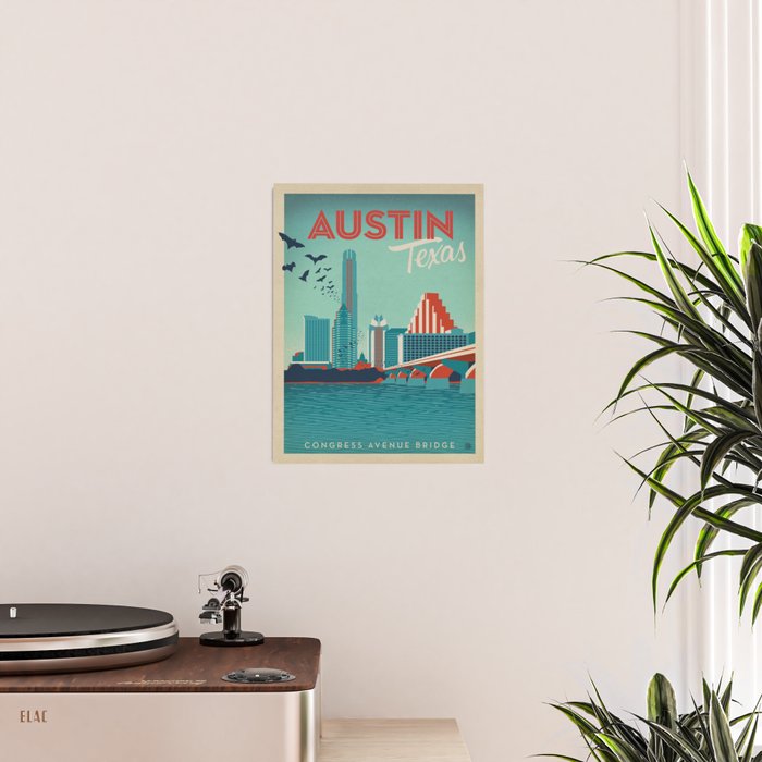 Vintage travel poster-Texas-Austin. Poster Gallery Image 2