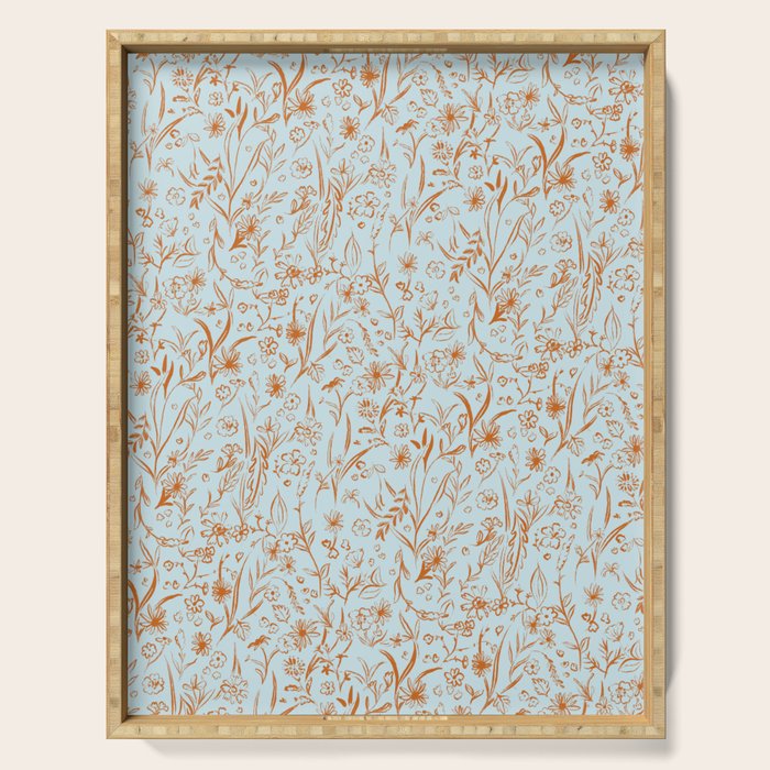 Wild Garden Drawing (Mix) Serving Tray Gallery Image 1