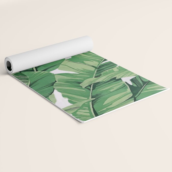 Tropical banana leaves Yoga Mat Gallery Image 2