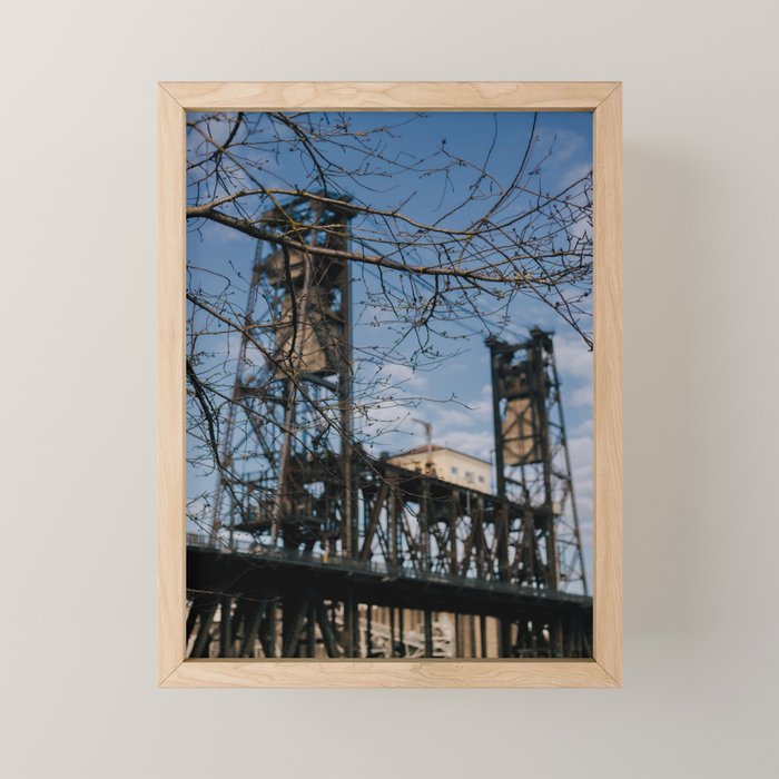 Portland Steel Bridge Mini Art Print Gallery Image 1