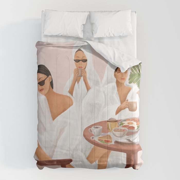 Weekend morning with friends Comforter Gallery Image 1