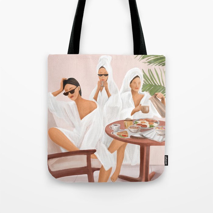 Weekend morning with friends Tote Bag Gallery Image 1