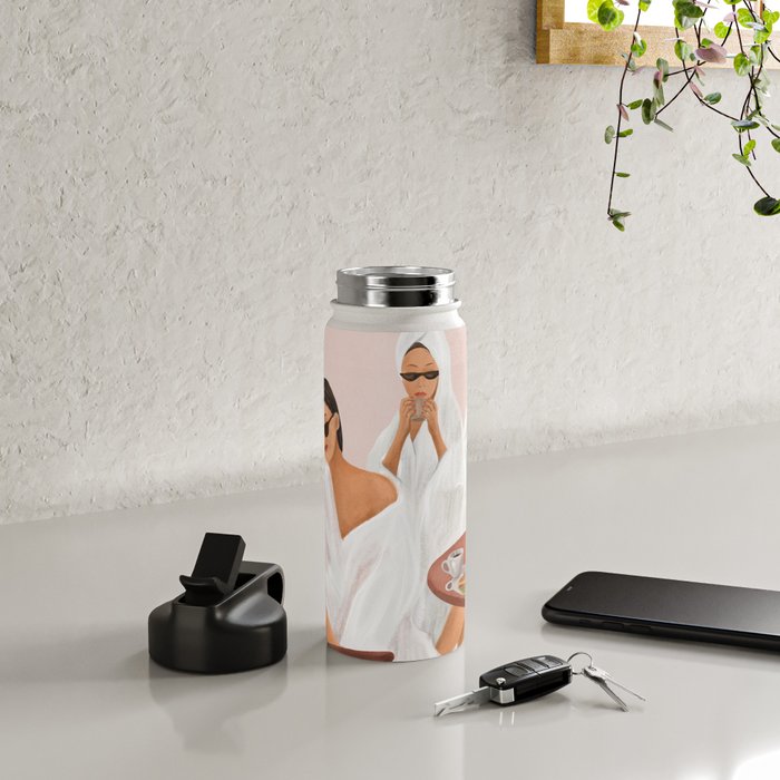 Weekend morning with friends Water Bottle Gallery Image 4
