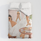 Weekend morning with friends Duvet Cover Gallery Image 6
