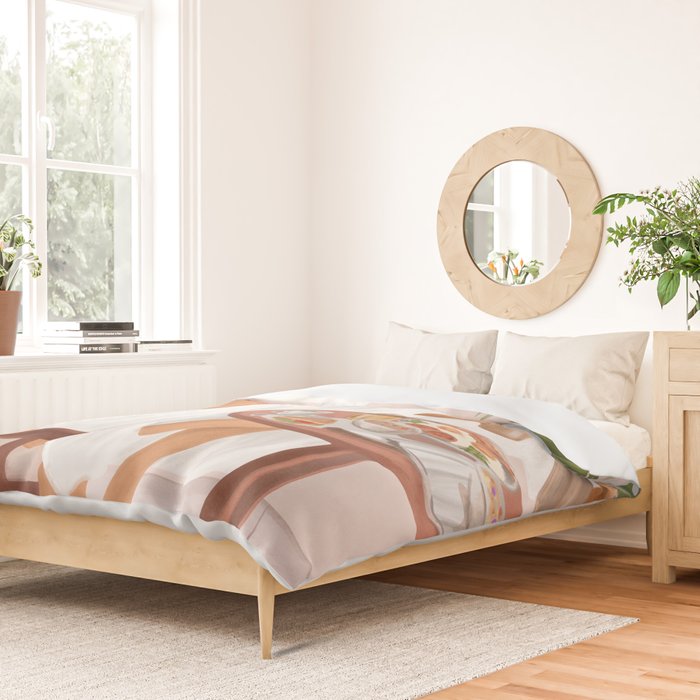 Weekend morning with friends Duvet Cover Gallery Image 2