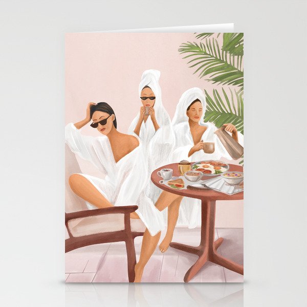 Weekend morning with friends Stationery Card Gallery Image 2