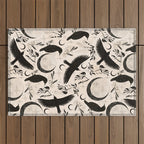 Raven Tarot Light Outdoor Rug Gallery Image 1