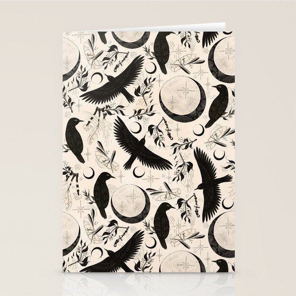 Raven Tarot Light Stationery Card Gallery Image 2