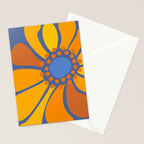 Sunflower Party 70s Floral Design  Stationery Card Gallery Image 2