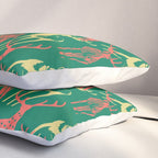 Green christmas reindeer animal pattern Pillow Sham Gallery Image 3