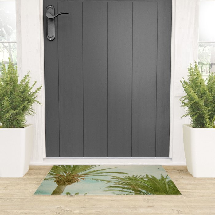 Palm Trees Welcome Mat Gallery Image 3