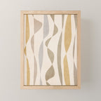 Neutral Soft Tones Modern Lines Artworks Mini Art Print Gallery Image 1