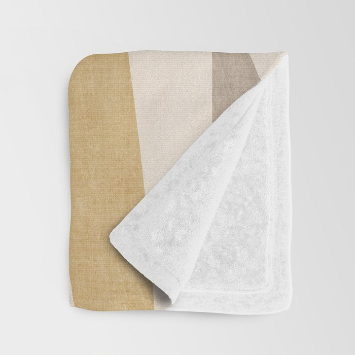 Neutral Soft Tones Modern Lines Artworks Throw Blanket Gallery Image 3