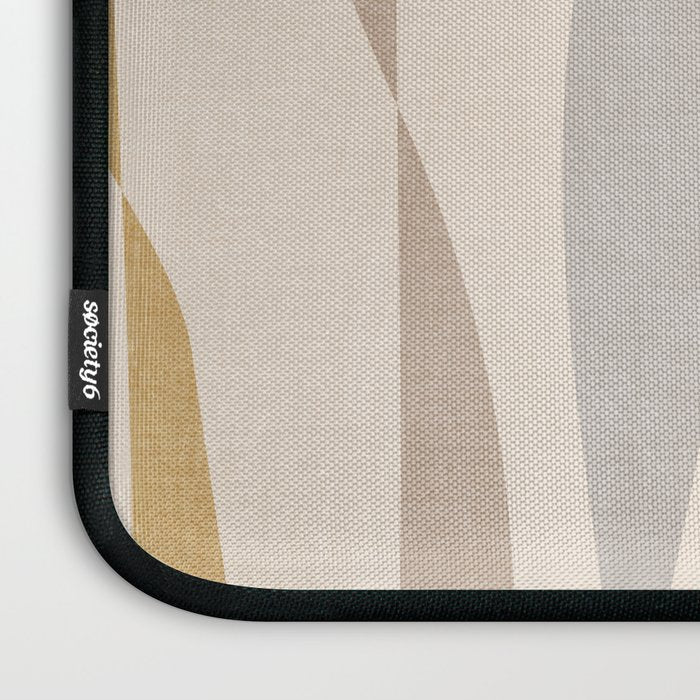 Neutral Soft Tones Modern Lines Artworks Laptop Sleeve Gallery Image 3