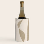 Neutral Soft Tones Modern Lines Artworks Wine Chiller Gallery Image 1