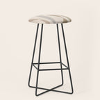 Neutral Soft Tones Modern Lines Artworks Stool Gallery Image 1