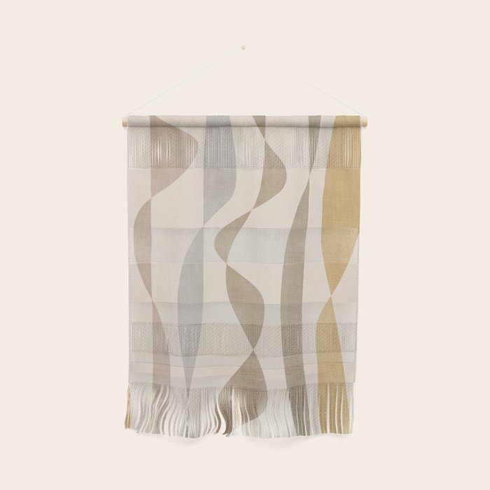 Neutral Soft Tones Modern Lines Artworks Wall Hanging Gallery Image 1