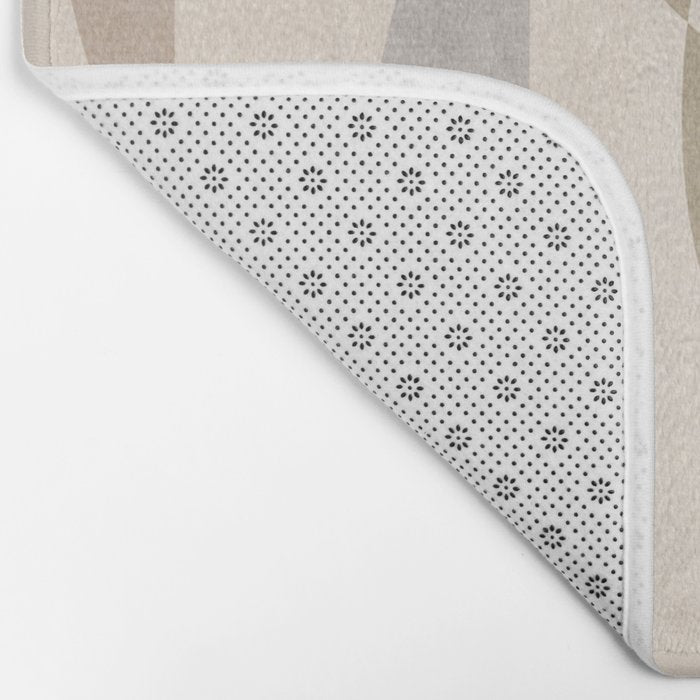 Neutral Soft Tones Modern Lines Artworks Bath Mat Gallery Image 2