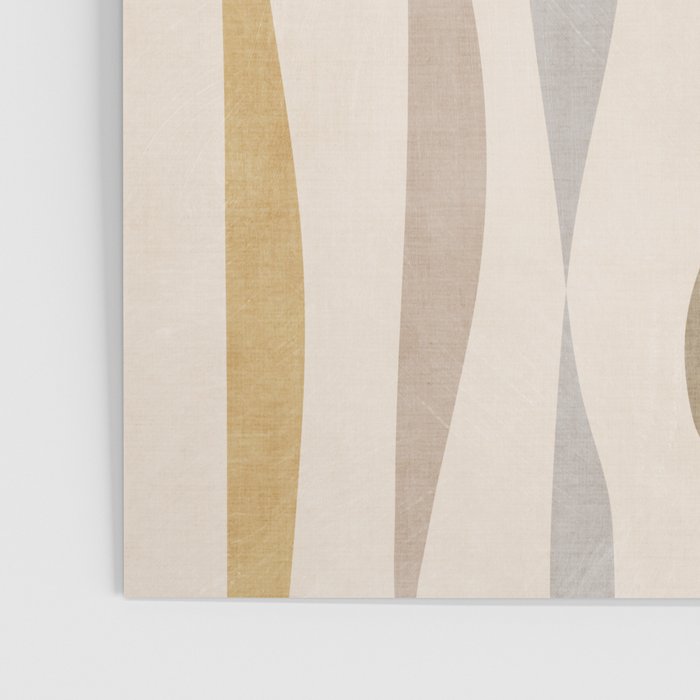 Neutral Soft Tones Modern Lines Artworks Poster Gallery Image 3