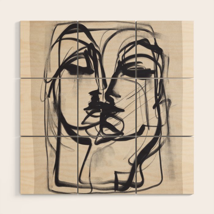 Kiss 5 Wood Wall Art Gallery Image 1