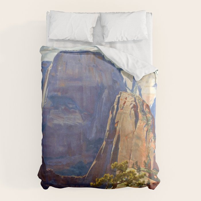 Maynard Dixon High in the Morning Duvet Cover Gallery Image 1