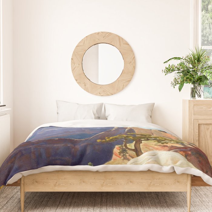Maynard Dixon High in the Morning Duvet Cover Gallery Image 3