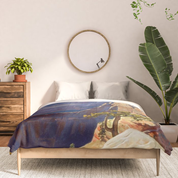 Maynard Dixon High in the Morning Comforter Gallery Image 3