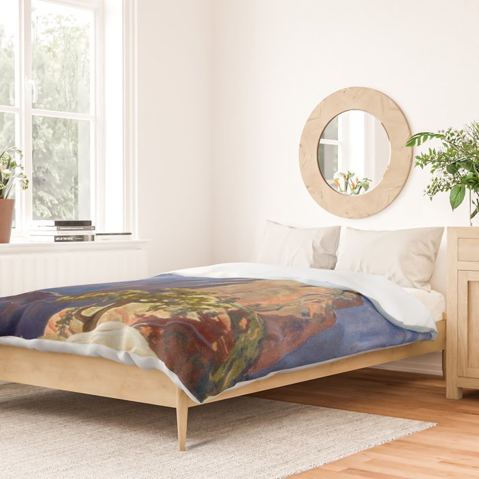 Maynard Dixon High in the Morning Duvet Cover Gallery Image 2