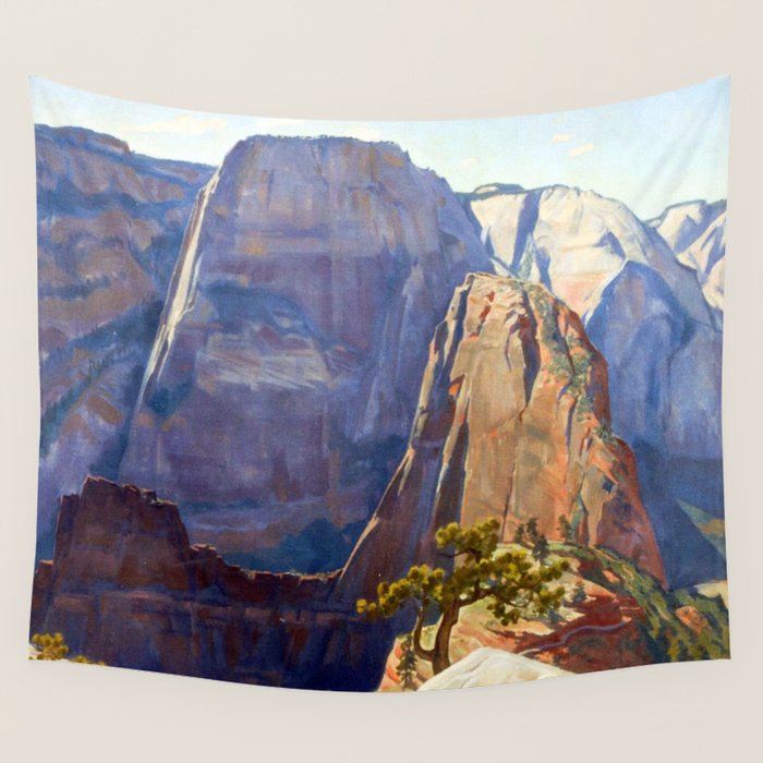 Maynard Dixon High in the Morning Wall Tapestry Gallery Image 1