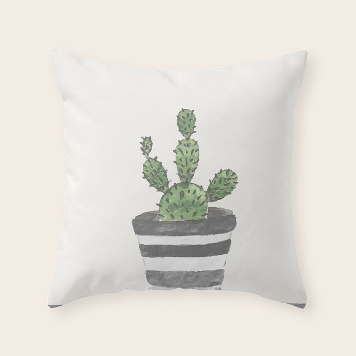 Vase 1 Throw Pillow Gallery Image 1