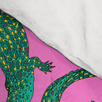 Crocodiles (Pink and Green) Comforter Gallery Image 4