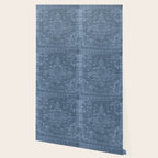 Antique Persian Vintage Rug Petrol Blue Wallpaper Gallery Image 2