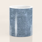 Antique Persian Vintage Rug Petrol Blue Coffee Mug Gallery Image 4