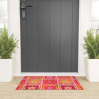 Talavera Mexican Tile - Hot Pink & Orange Palette Welcome Mat Gallery Image 3