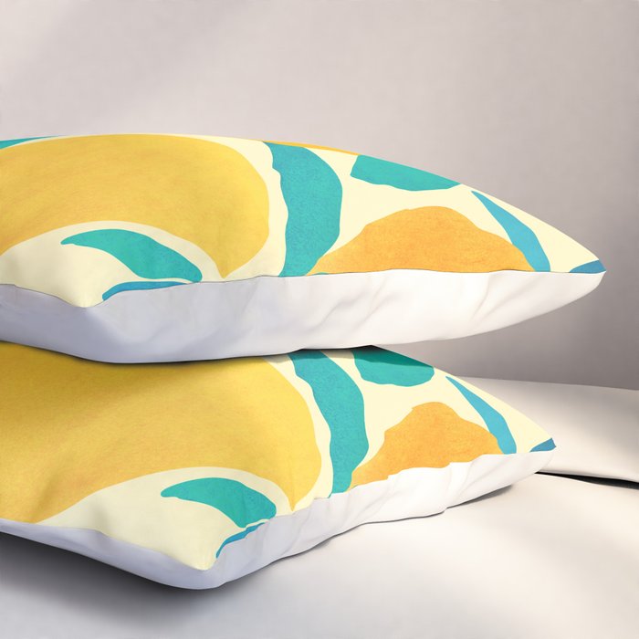 Mangoes - Tropical Fruit Illustration Pillow Sham Gallery Image 3