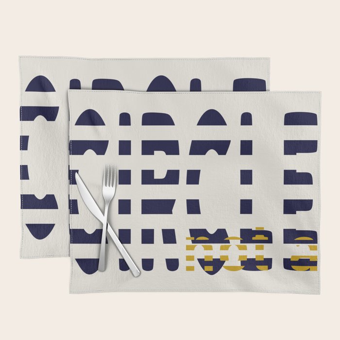 expectant iteration not a circle Placemat Gallery Image 1