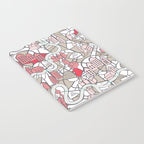City life map mauve Notebook Gallery Image 2