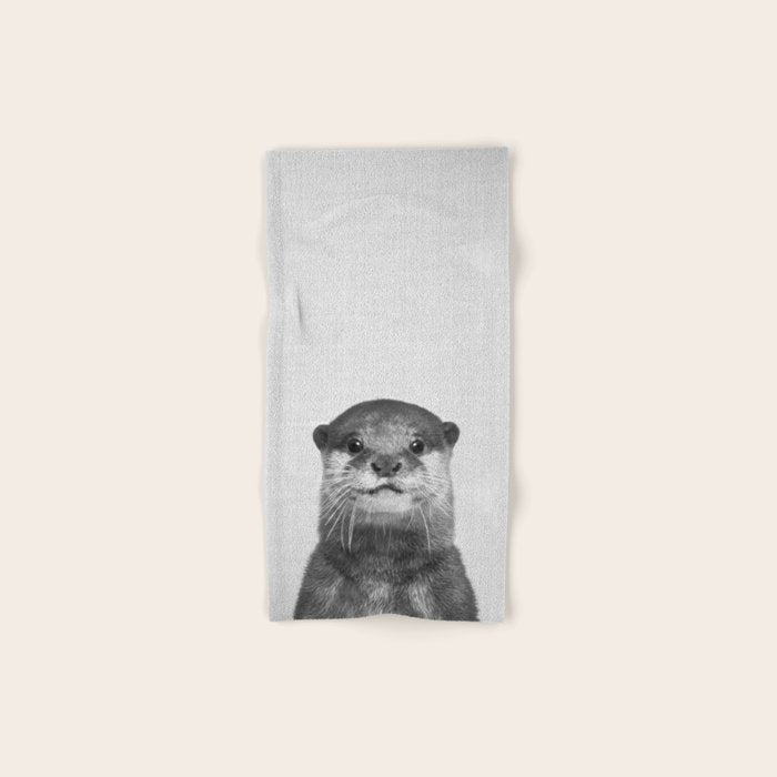 Otter - Black & White Towels Gallery Image 1