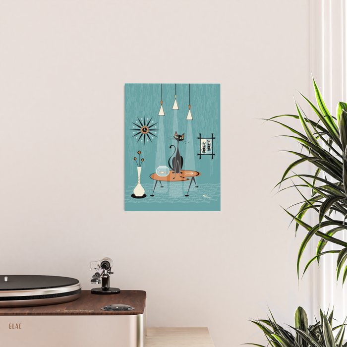 Mid Century Mishchief/ Cat Red Handed I Poster Gallery Image 2