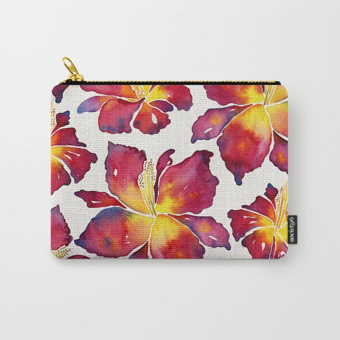 Iris Bloom - Red Palette Carry All Pouch Gallery Image 1