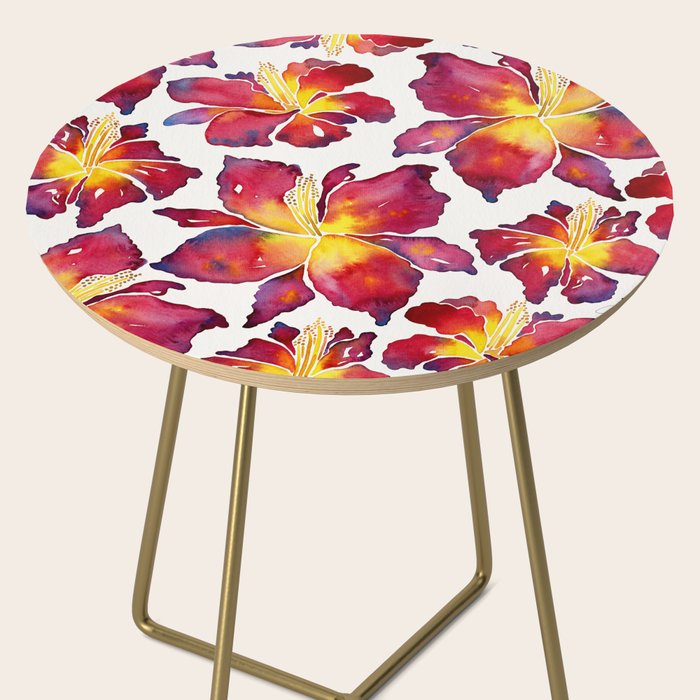 Iris Bloom - Red Palette Side Table Gallery Image 2