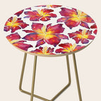 Iris Bloom - Red Palette Side Table Gallery Image 2