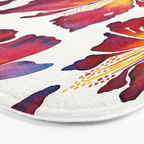 Iris Bloom - Red Palette Bath Mat Gallery Image 3