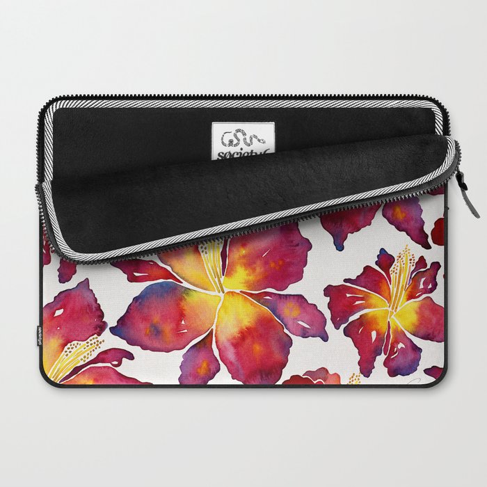Iris Bloom - Red Palette Laptop Sleeve Gallery Image 2
