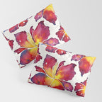 Iris Bloom - Red Palette Pillow Sham Gallery Image 3