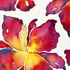 Iris Bloom - Red Palette Coffee Mug Gallery Image 2