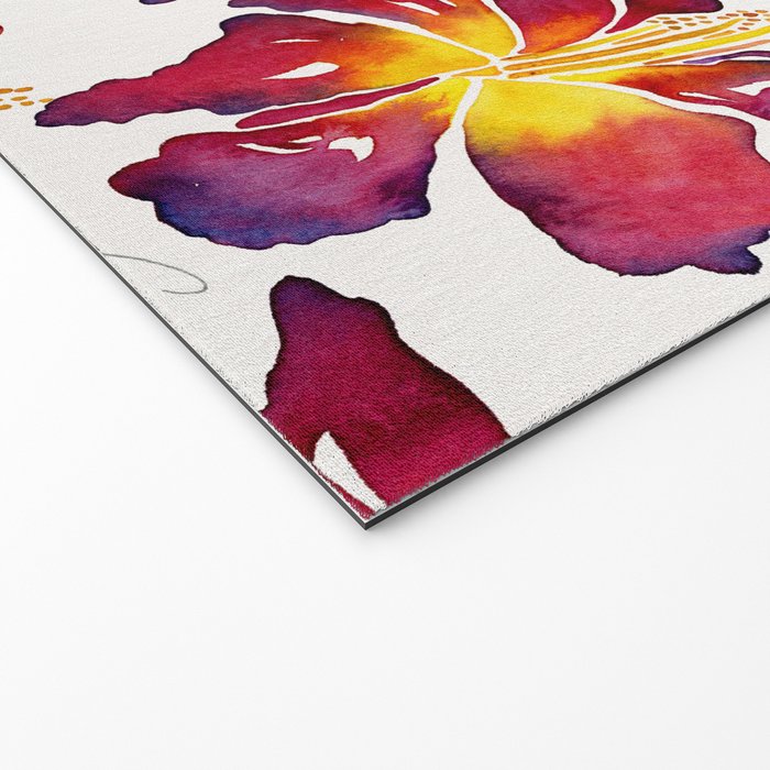 Iris Bloom - Red Palette Welcome Mat Gallery Image 2