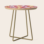Iris Bloom - Red Palette Side Table Gallery Image 1
